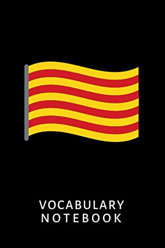 Learn Catalonian Language: Vocabulary Notebook Catalonia Flag