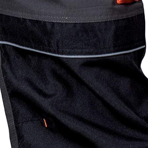 Leber&Hollman LH-FMN-T_SBP54 - Pantalones protectores, talla 54, color azul acero, negro y naranja