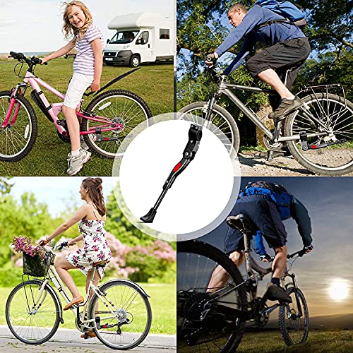 LEcylankEr Pata de Cabra Bicicleta para 24/26/28,Portabicicletas con Base de Goma Antideslizante de Aleación de Aluminio para Bicicletas de Montaña,Bicicletas de Carretera,Bicicletas Plegables