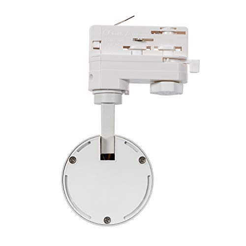 LEDKIA LIGHTING Foco LED New Mallet Blanco 30W Regulable No Flicker para Carril Trifásico (UGR 15) Blanco Neutro 4000K - 4500K