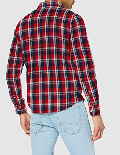 Lee Camiseta Normal Camisa, Core Red, M para Hombre