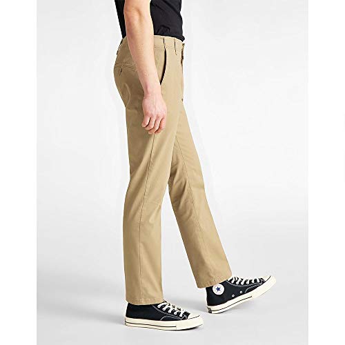 Lee Extreme Motion Chino Jeans Hombre, Beige (Taupe 07), 42W/32L