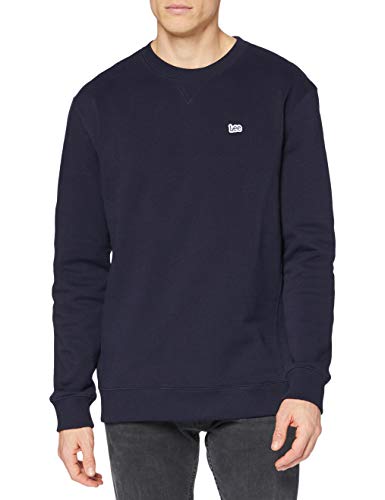 Lee Plain Crew SWS Sudadera, Midnight Navy, XXXXXL para Hombre