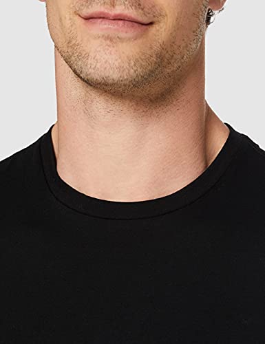 Lee Twin Pack Crew T-Shirts Hombre, Negro, X-Large