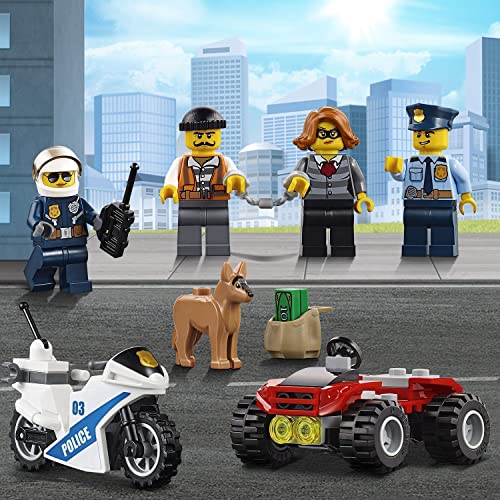 LEGO 60139 City Policía Centro de Control Móvil, Camión de Juguete para Niños 6 Años con Moto, Coche y 3 Mini Figuras