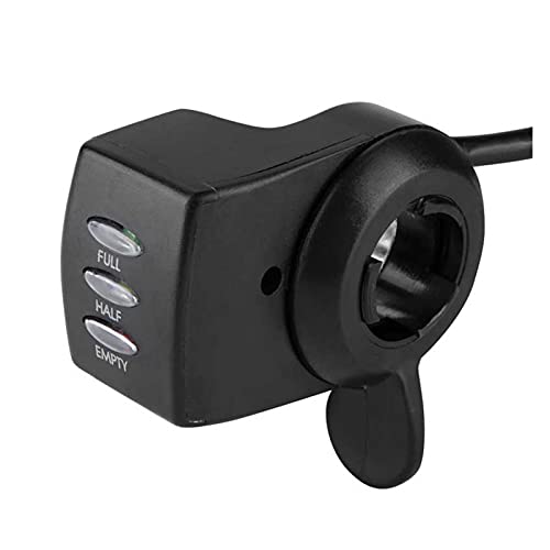 LEILEI Stlei Store 36V Bicicleta eléctrica Thumb Thumb Battery Pantalla de la batería Pantalla eléctrica Bicicleta Scooter E-Bike Speed ​​Manija Bar Grip Gas Twist Throtle