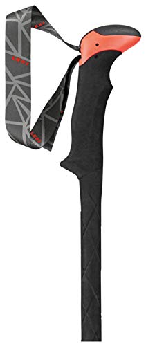 Leki Bastones de Trekking Unisex para Adultos Carbon TA XTG, Color Negro, 100-135 cm