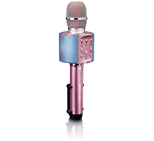 Lenco BMC-090 - MICROFONO Karaoke BLUETOOTHColor Rosa