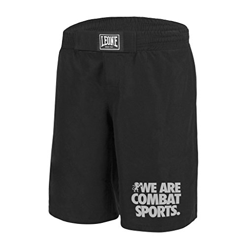 Leone 1947 AB795 Pantalones Cortos de MMA, Unisex – Adulto, Negro, L