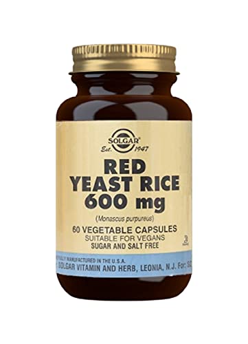 Levadura Roja de Arroz 60 cápsulas de 600 mg de Solgar