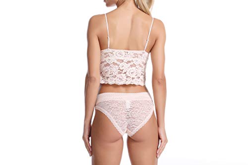 Levao Bragas de Encaje Mujer Braguita de sin Costuras Floral Ropa Interior de Encaje, Pack de 4,M