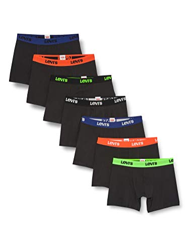 Levi's Black Friday Men's Boxer Briefs Multipack (7 Pack), negro, M para Hombre