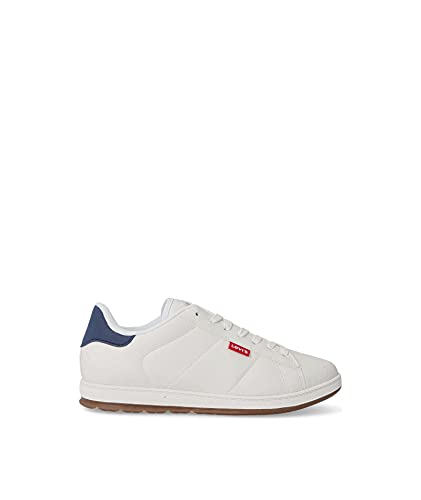 Levi's Declan Millstone 2 Tone, Zapatilla Hombre, White Normal, 43 EU