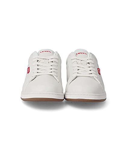 Levi's Declan Millstone 2 Tone, Zapatilla Hombre, White Normal, 43 EU