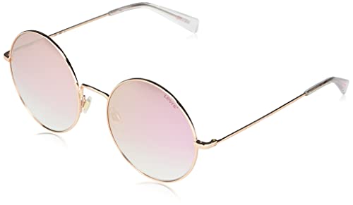 Levi's Gafas de sol ovaladas Lv 1011/S para mujer, Oro,