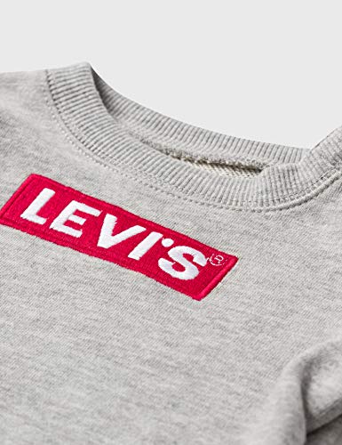 Levi's Kids BOX TAB CREWNECK B821 Sudadera Grey Heather para Bebé-Niños