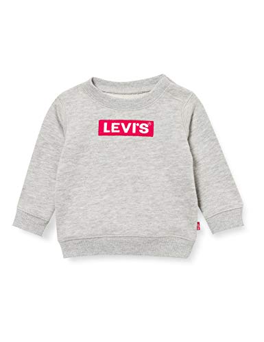 Levi's Kids BOX TAB CREWNECK B821 Sudadera Grey Heather para Bebé-Niños