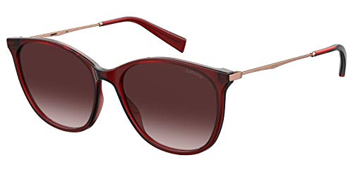 Levi's LV 5006/S Gafas, Red, 55 para Mujer