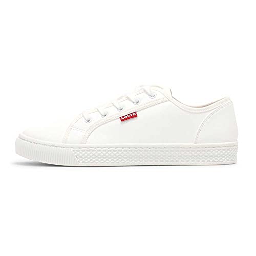 Levi's Malibu Beach S, Sneakers Mujer, Regular White, 39 EU