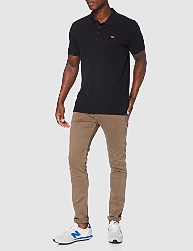 Levi's New Levis Hm Polo, Negro Mineral, M para Hombre