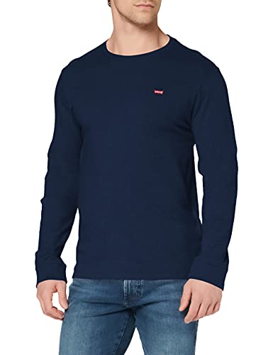 Levi's Original Hm tee Camisa de Manga Larga, LS Cotton + Patch Dress Blues, XXL para Hombre