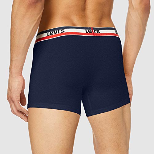 Levi's Sportswear Logo Boxers Briefs Cierre, azul oscuro, M (Pack de 2) para Hombre