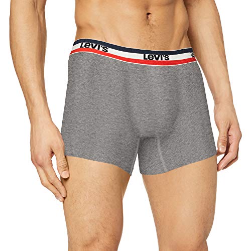 Levi's Sportswear Logo Boxers Briefs Cierre, azul oscuro, M (Pack de 2) para Hombre