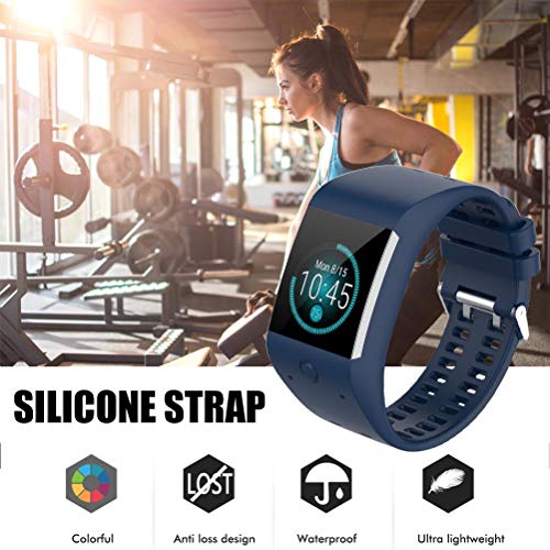 Lewpox Pulsera para Reloj Polar M600, Pulseras de Silicone Silicone, Pulseras de Silicone Fitness Sports Brazy Band