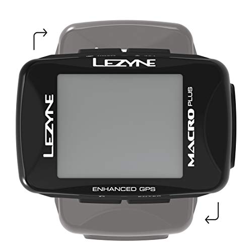 LEZYNE Macro Plus HR - Contador GPS para Bicicleta o montaña, Unisex, Color Negro, Talla única