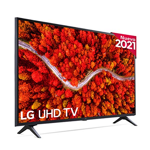 LG 43UP8000-ALEXA 2021-Smart TV 4K UHD 108 cm (43") con Procesador Quad Core, HDR10 Pro, HLG, Sonido Virtual Surround, HDMI 2.0, USB 2.0, Bluetooth 5.0, WiFi