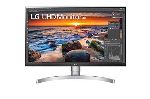 LG - Monitor 27UN83A-W UHD para diseño (Panel IPS: a 3840x2160, 350nit, 1000:1, sRGB >99%); diag. 68.4 cm (27"); entradas: HDMI x2, DP x1, USB-C x1, USB-A x2, Blanco