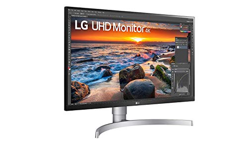 LG - Monitor 27UN83A-W UHD para diseño (Panel IPS: a 3840x2160, 350nit, 1000:1, sRGB >99%); diag. 68.4 cm (27"); entradas: HDMI x2, DP x1, USB-C x1, USB-A x2, Blanco