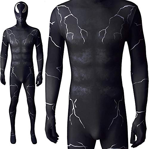 LGYCB Película Venom Cosplay Ropa Symbiote Medias Trajes Etapa Rendimiento Siamese Ropa Niños Adultos Disfrute Disfrute Conjunto de Cuerpo Completo,Adult XXXL(180~185cm)-Bodysuit