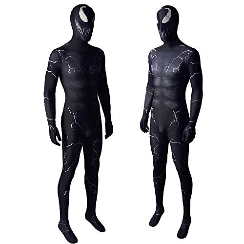 LGYCB Película Venom Cosplay Ropa Symbiote Medias Trajes Etapa Rendimiento Siamese Ropa Niños Adultos Disfrute Disfrute Conjunto de Cuerpo Completo,Adult XXXL(180~185cm)-Bodysuit