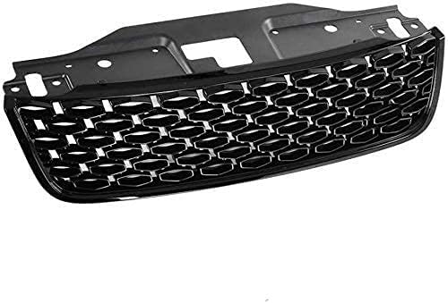 LHZBB 1 Uds Parachoques Delantero Rejilla de Malla Accesorios de Coche Rejilla Frontal para Land Rover Discovery 5 2017-2018 Negro Brillante