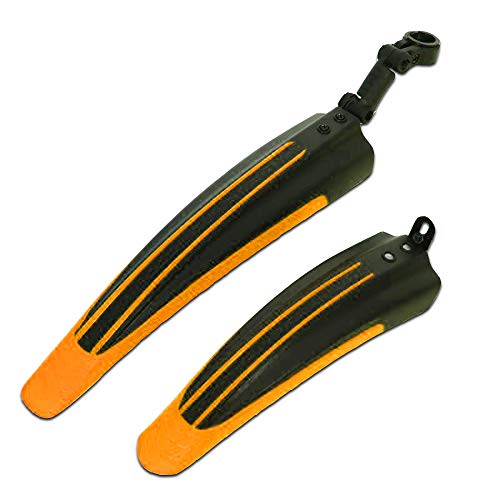 LIANYG Bicicleta Guardabarros 2 unids Bicicletas de Bicicleta Mountain Road Bike Mudguard Frente Trasero MTB MARD Guard Wins para Accesorios DE Bicicletas 276 (Color : Orange)