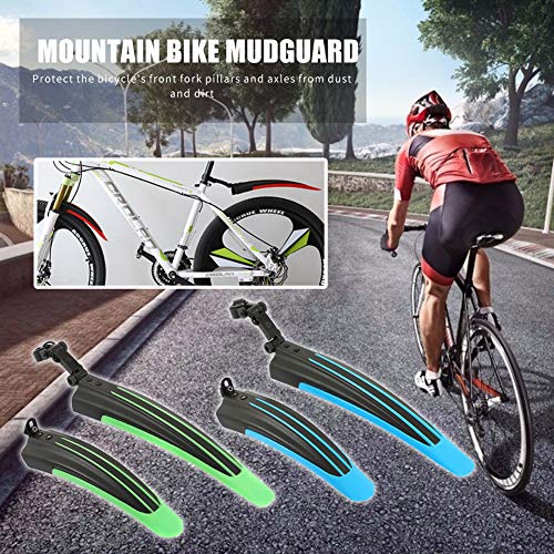 LIANYG Bicicleta Guardabarros Bike Mudguard Frente Trasero 2X Montaña Bicicleta Splash Fender Guard Frente Trasero Mudguard para 20-26 Pulgadas 276 (Color : Orange)