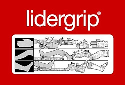 Lidergrip - E, Vendaje tubular compresivo libre de látex para Piernas y muslos pequeños - 1 rollo de 10 m.