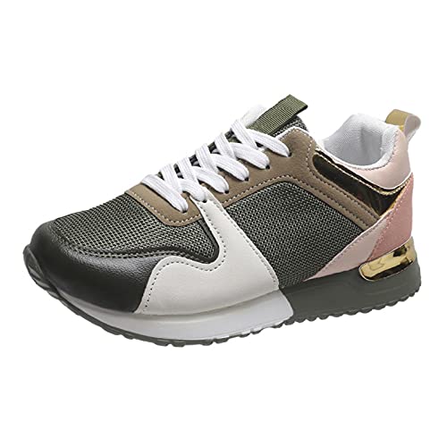 Lilygodx Zapatillas Pareja Verano de Deporte Hombre Mujer Ligero Respirable Running Bambas Calzado Deportivo Andar Sneakers Gimnasio Casuales Fitness Outdoor Antideslizante Verde