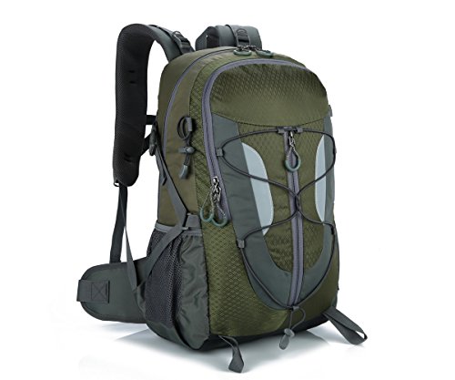 Lily's Locker - Mujer y Hombre 30L Mochila con Múltiples Almacenamiento Compartimiento para Senderismo Camping Viajes Montañismo Trekking o Escuela 29 x50 x18CM (Armygreen)