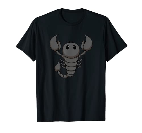 Lindo Bebé Chibi Kawaii Animal Escorpio Camiseta