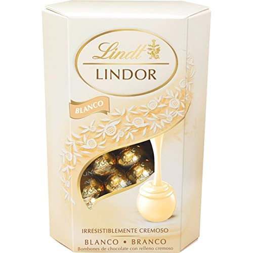 Lindt Lindor Bombones Cornet Blanco, 200g