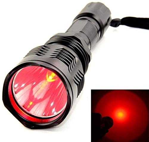 Linterna de caza con LED verde rojo blanco, luz de depredador de 350 yardas con interruptor de presión, montaje de rifle montaje de alcance para cerdos Coyotes Varmints Mapaches Coon Deer noche caza