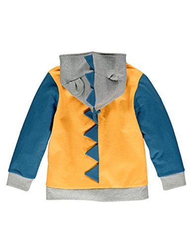 LitBud Niños Sudaderas con capucha para niño Dinosaurio de dibujos animados Jurassic World Park Navidad Acción de gracias Zipper Packaway Chaqueta Otoño Coat UK 2-3 Años 3T