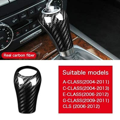 LIUXSDM Fibra De Carbono Real para M-Mercedes para B/ENZ Agec Class CLS para M-Mercedes W204 W212 Accesorios para Fundas De Cambio De Marchas para Uso Interior Pegatinas De Cubierta Decoración