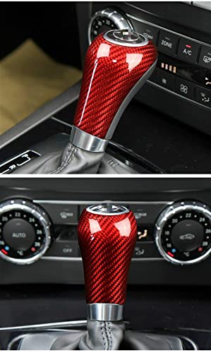 LIUXSDM Para M-Mercedes para B/ENZ Agec Clase CLS para M-Mercedes W204 W212 Cubierta De Palanca De Cambios Hecha De Fibra De Carbono Genuina Etiqueta Adhesiva para Decoración De Interiores (Col