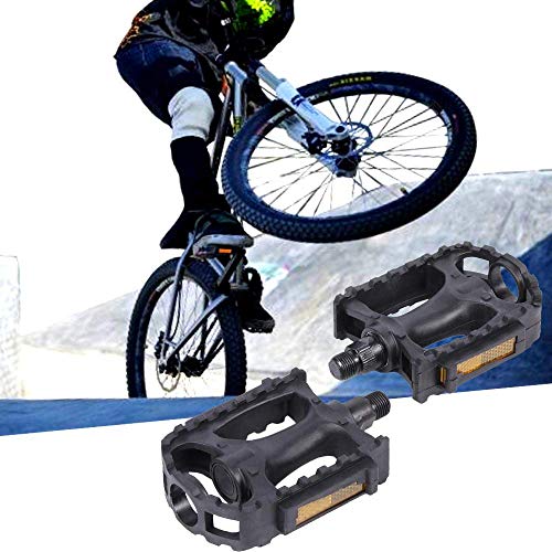 LIZHIGE Pedales para Bicicleta Pedales Antideslizantes para Bicicleta Pedales para Bicicletas de montaña Pedal de Resina para Todos Bicicleta