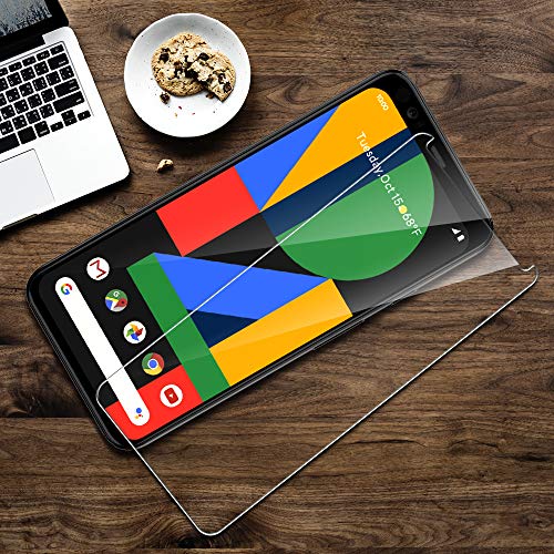 LK Compatible con Google Pixel 4 XL Protector de Pantalla,3 Pack,9H Dureza Cristal Templado, Equipado con Marco de Posicionamiento,Vidrio Templado Screen Protector