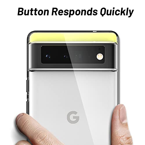 LK Funda Compatible con Google Pixel 6, Carcasa Ultra Slim Flexible Suave Silicona TPU, Antigolpes Anti-Arañazos Carcasa para Google Pixel 6-Clara