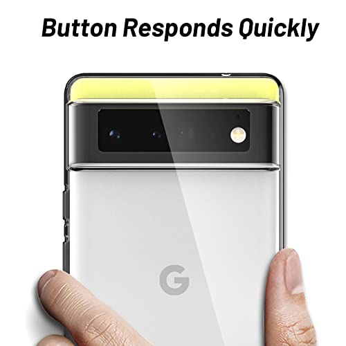 LK Funda Compatible con Google Pixel 6, Carcasa Ultra Slim Flexible Suave Silicona TPU, Antigolpes Anti-Arañazos Carcasa para Google Pixel 6-Clara